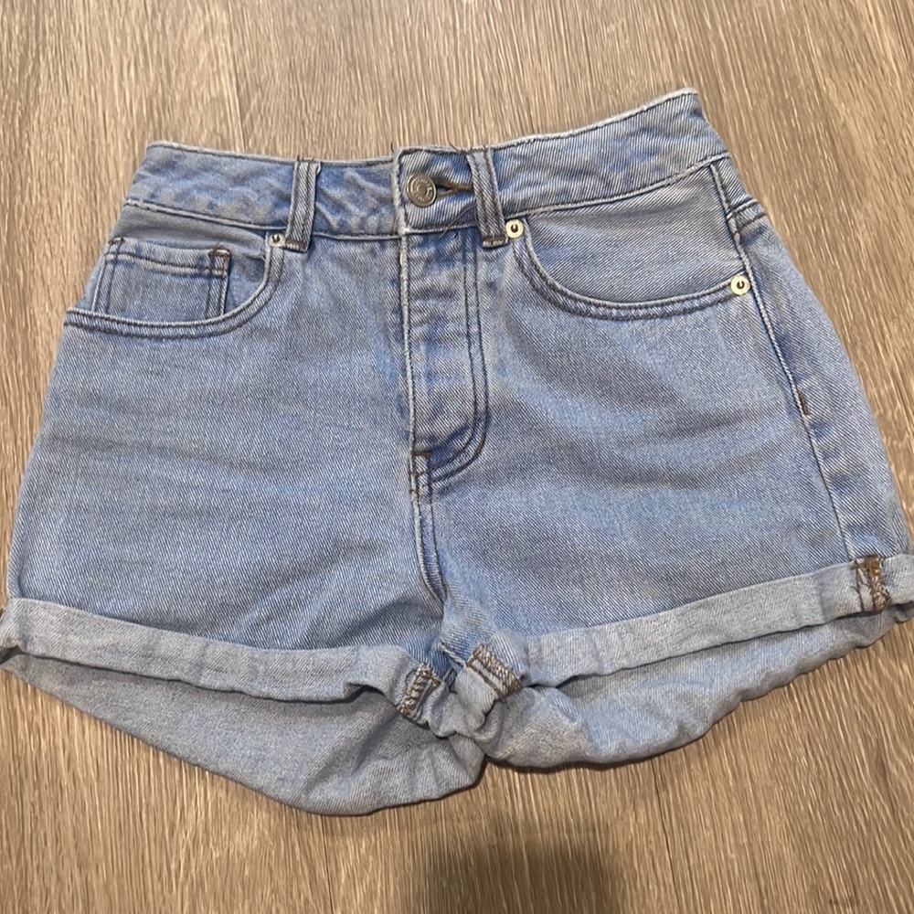 Melville high rise cuffed jean shorts